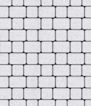 Тротуарная плитка КЛАССИКО - Стоунмикс Белый, 40 мм
