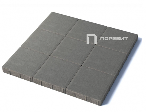 Тротуарная плитка Квадрат 300х300х80 мм, серый