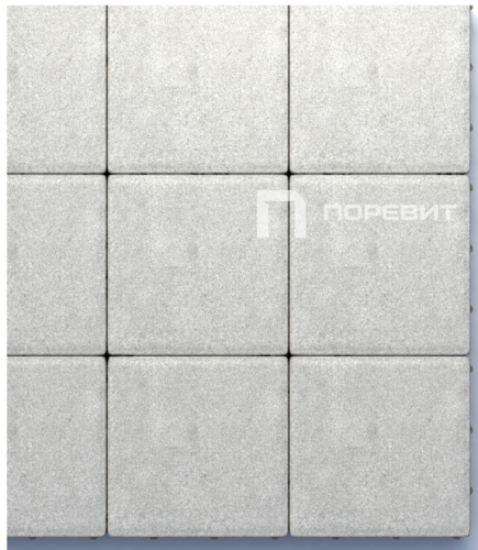 Тротуарная плитка Квадрат 300х300х60 мм, белый