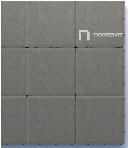 Тротуарная плитка Квадрат 300х300х80 мм, серый