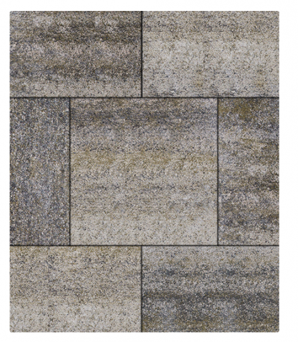 Тротуарная плитка Квадрат 500х500х60 мм, Габбро