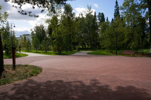 Тротуарная плитка Абрис, гранит, красный 60мм