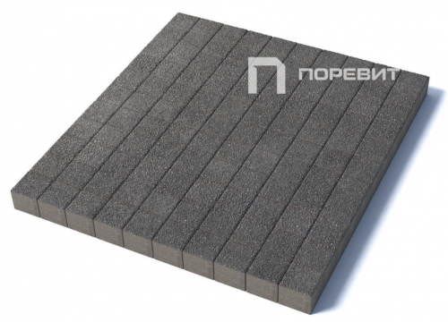 Тротуарная плитка квадрат 100х100х60 мм, гранит, Серый