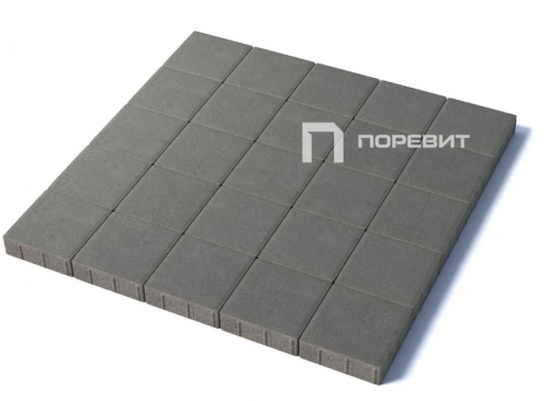 Тротуарная плитка Квадрат 200х200х60 мм, серый